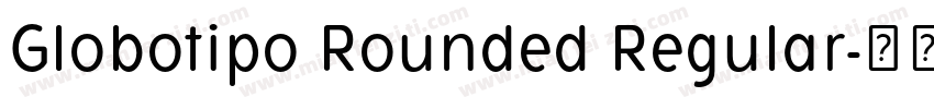 Globotipo Rounded Regular字体转换